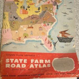State Farm Road Atlas with Colorful Map Cover